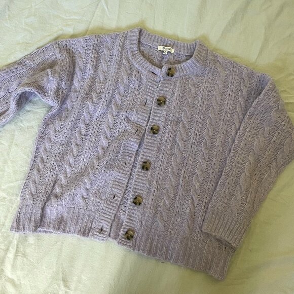 Madewell Sweaters - Madewell Lilac Button Up Sweater